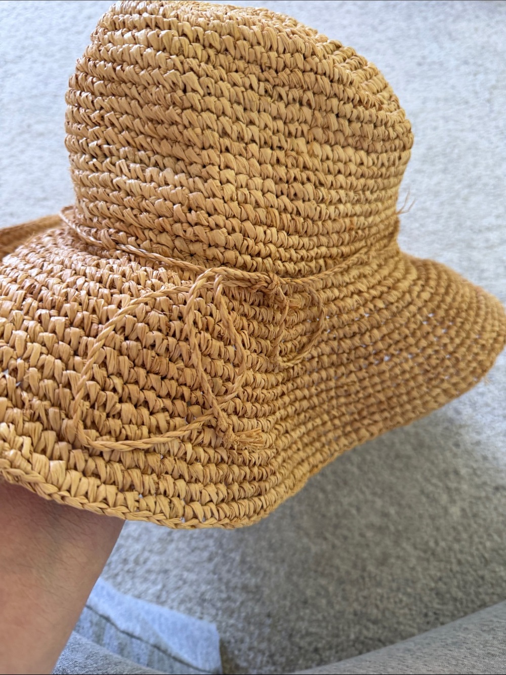 Braided Straw Sun Hat in Natural Tan